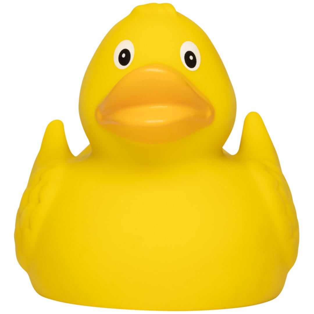 M134001 Gelb/orange - Naturkautschuk-Ente, klassik - mbw